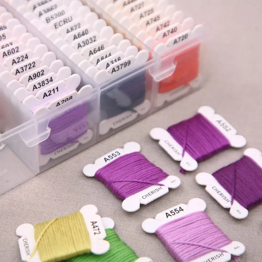 80 Fils à Broder Coton Multicolores