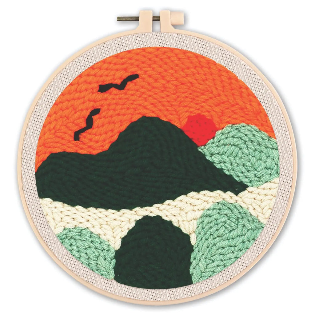 Kit Punch Needle Paysage avec Cadre & Fils — photo 19