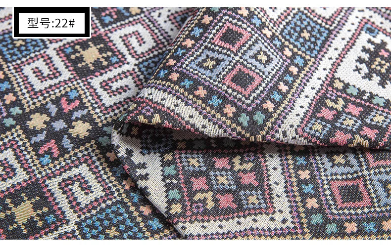 Tissu Lin Coton Ethnique au Mètre — photo 38