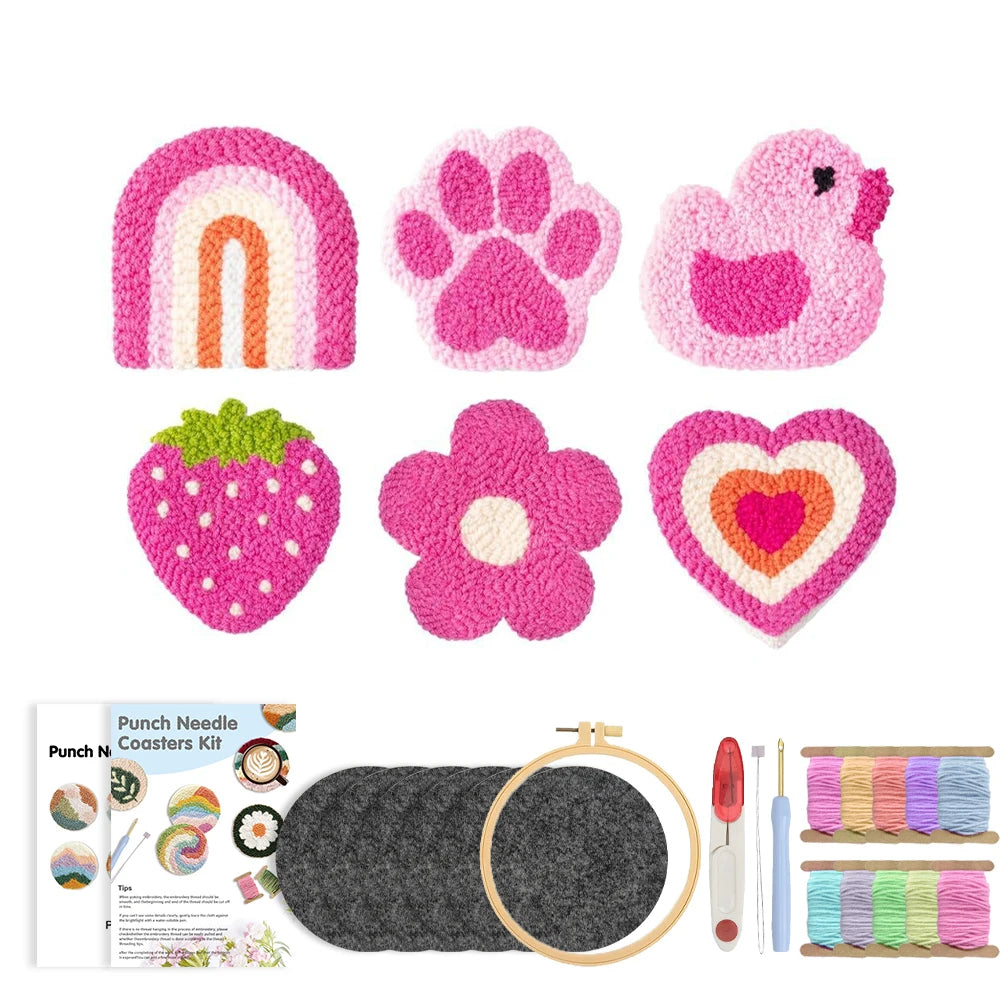 Kit 6 Sous-verres Rose Poudré — photo 12