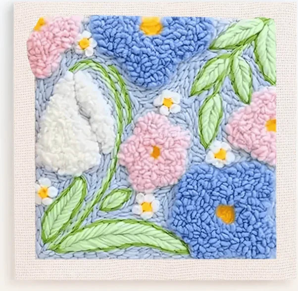 Kit Punch Needle Fleurs avec Cadre — photo 23
