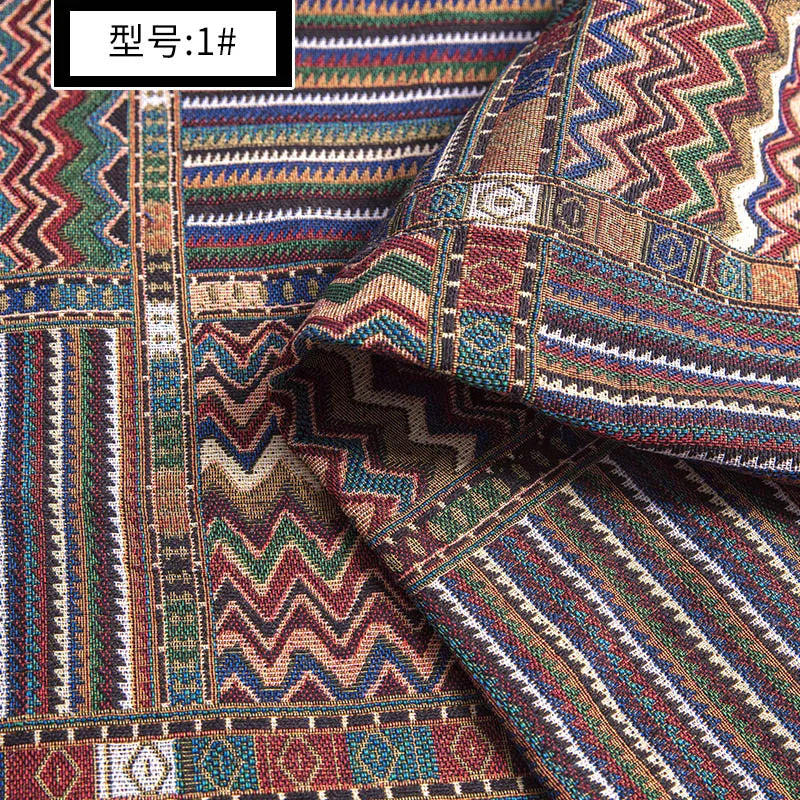Tissu Lin Coton Ethnique au Mètre — photo 64