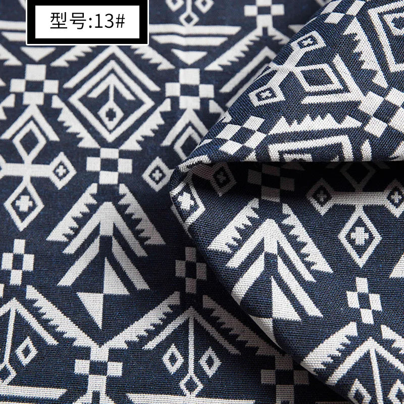 Tissu Lin Coton Ethnique au Mètre — photo 55