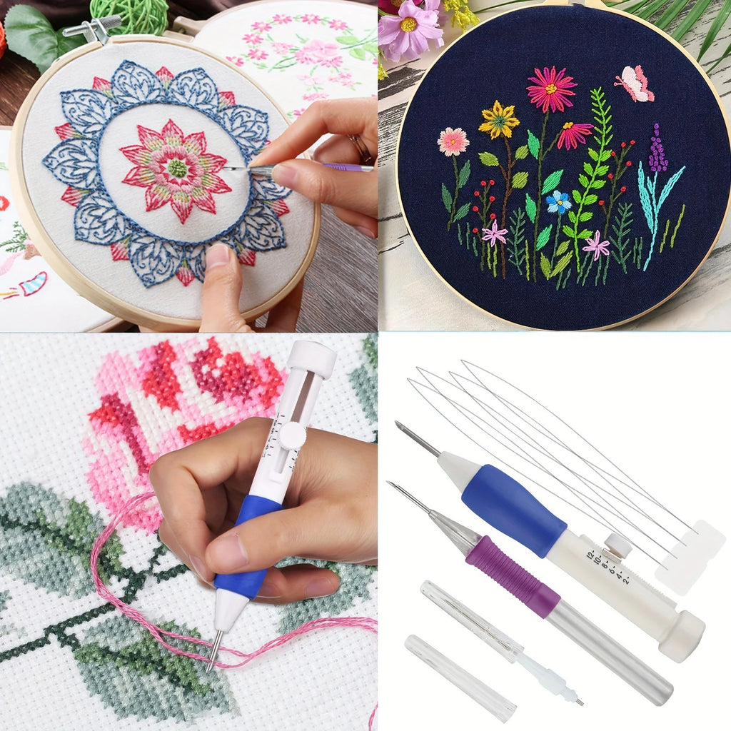 Set Aiguilles Magiques Punch Needle + 50 Fils Offerts — photo 6
