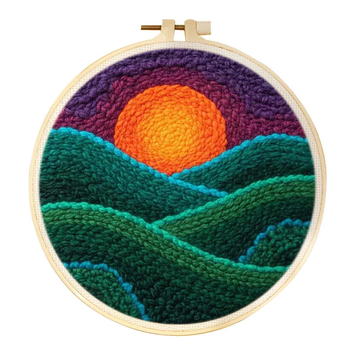 Kit Punch Needle Paysage avec Cadre & Fils — photo 18