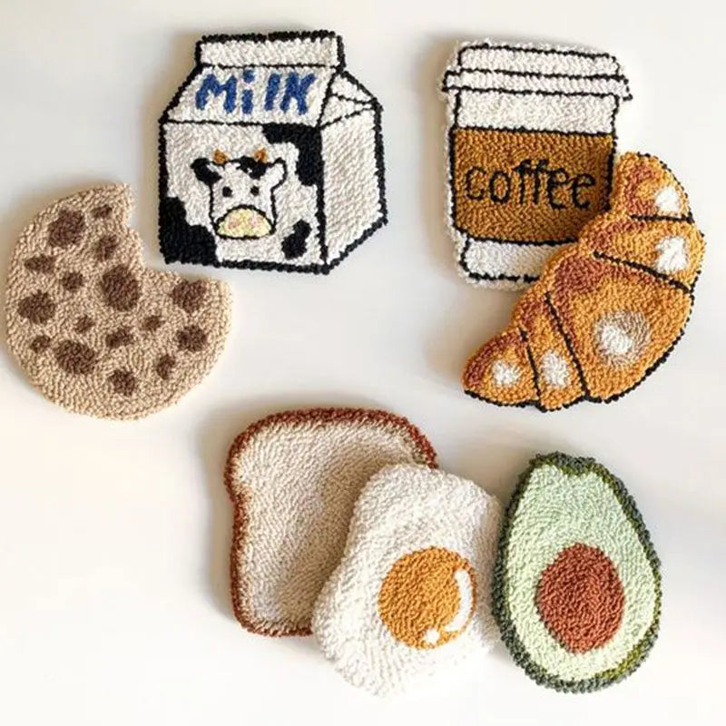 Kit 6 Sous-verres Punch Needle Cosy