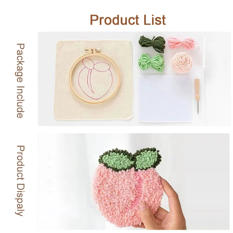Kit 6 Sous-verres Punch Needle Cosy — photo 2