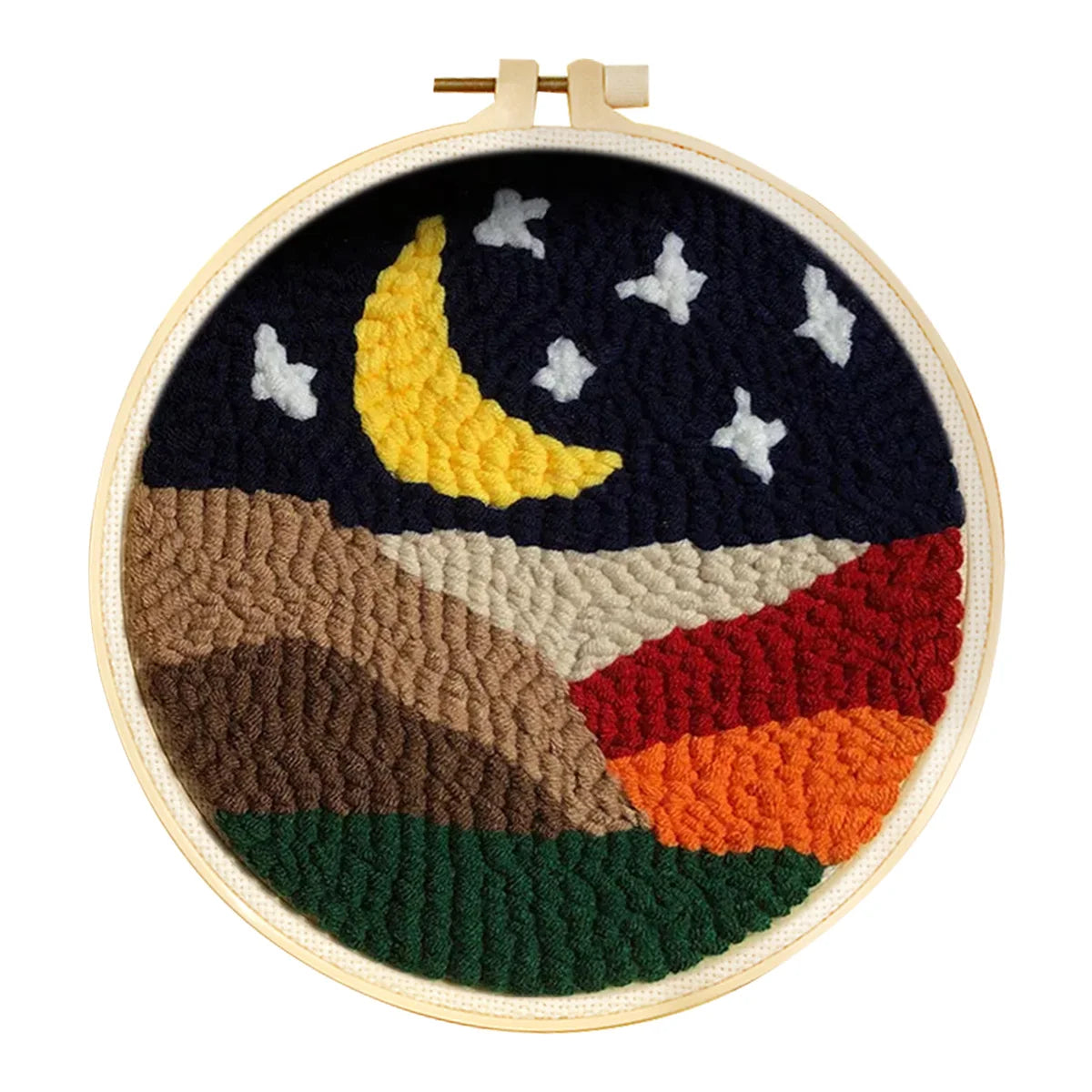 Kit Punch Needle Paysage avec Cadre & Fils — photo 14