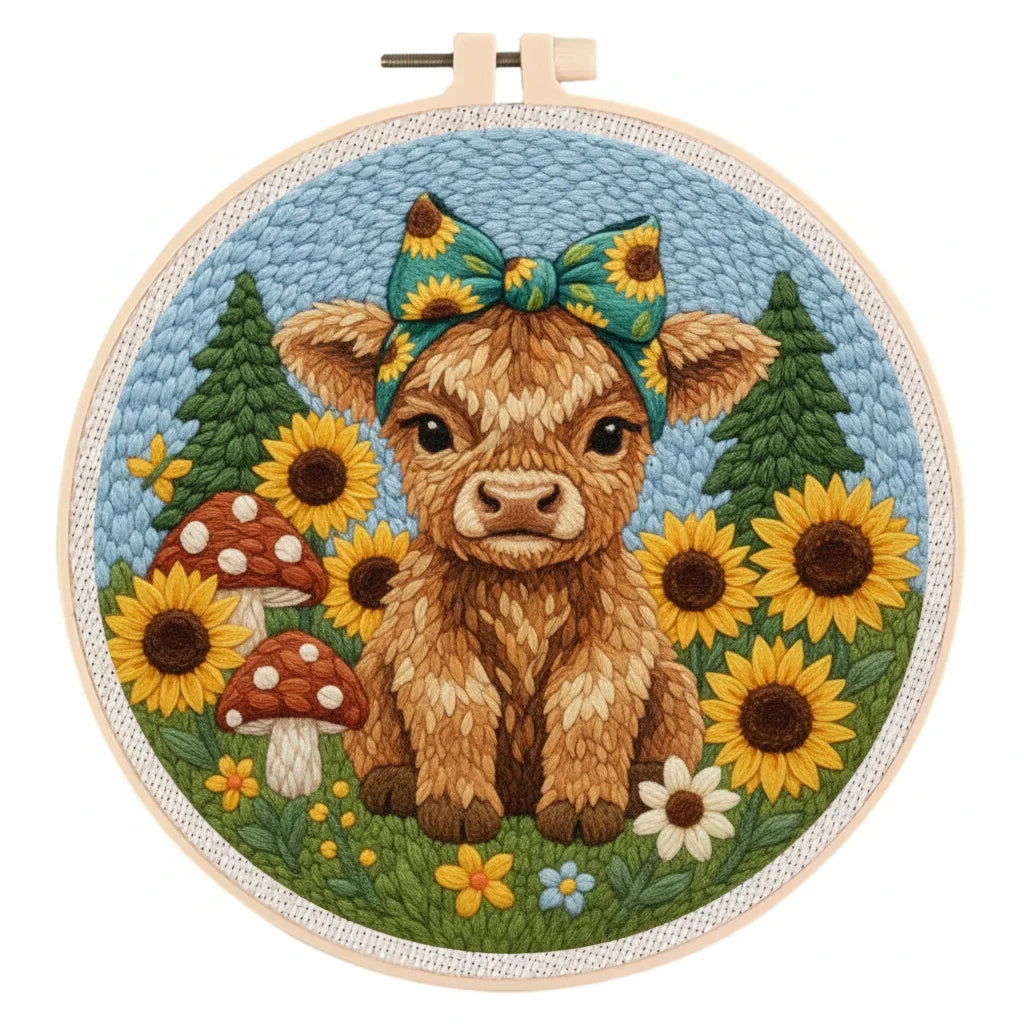 Kit Punch Needle Vache Mignonne — photo 19