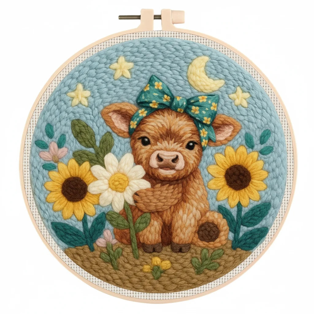 Kit Punch Needle Vache Mignonne — photo 17