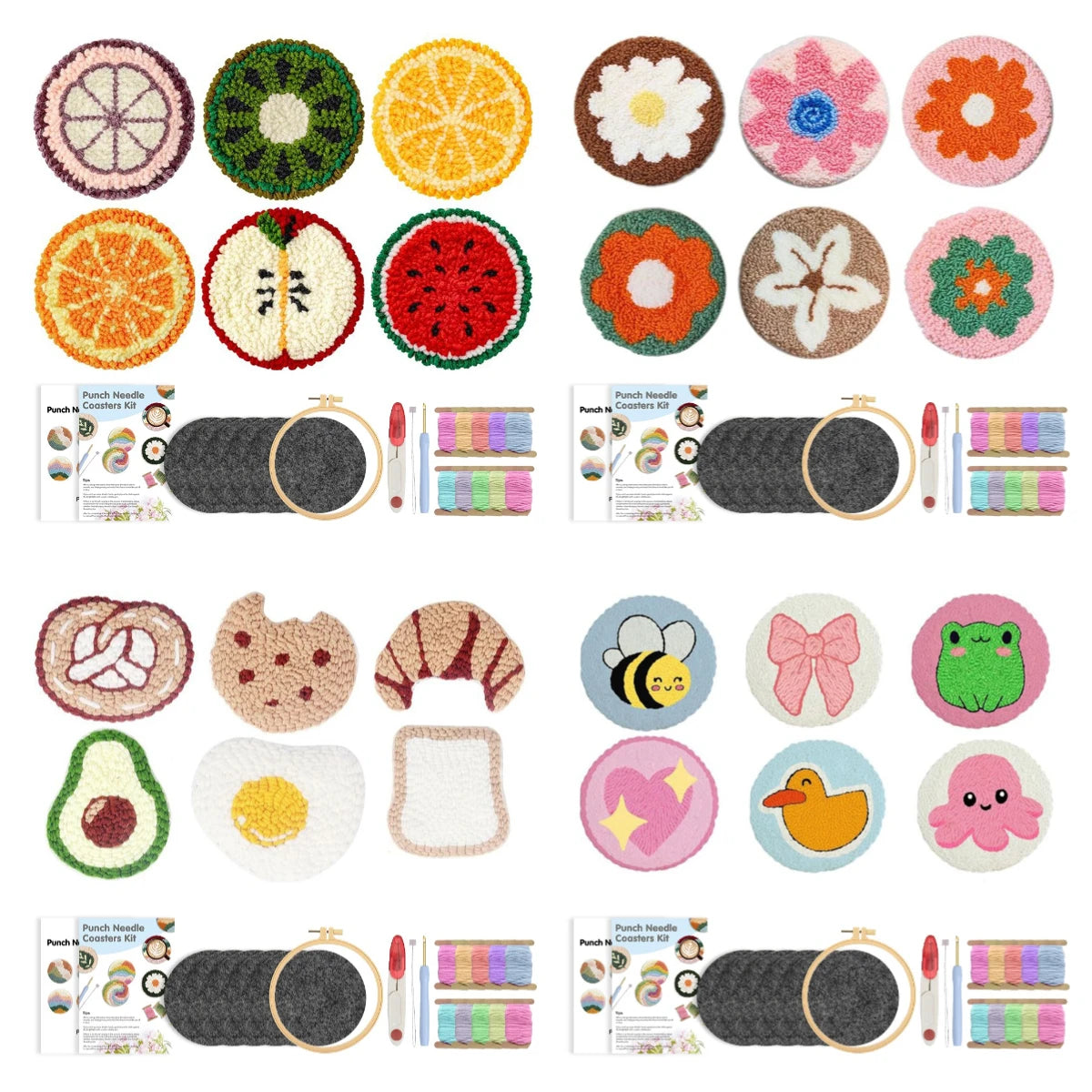 Kit 6 Sous-verres Fruits Vitaminés