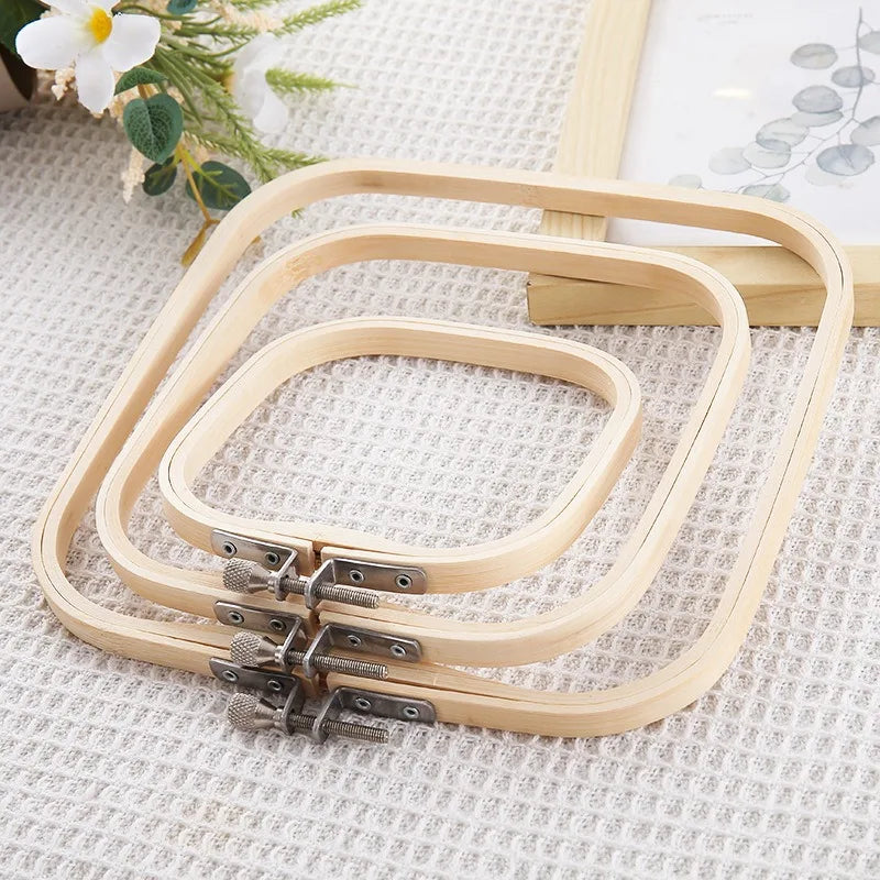 Set 3 Tambours Carrés Bambou
