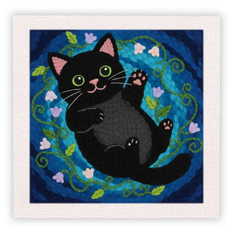Kit Punch Needle Chat Noir 25x25 cm — photo 14