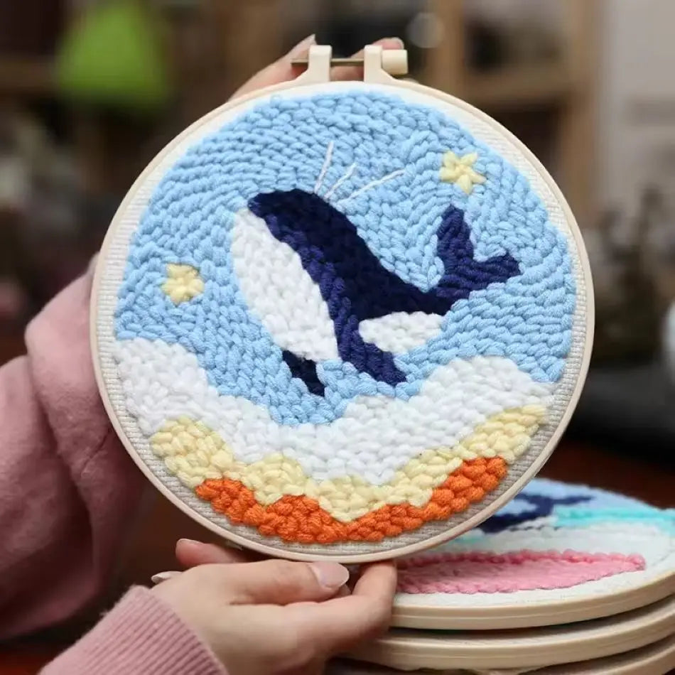 Kit Punch Needle Baleine — Déco Marine — photo 10