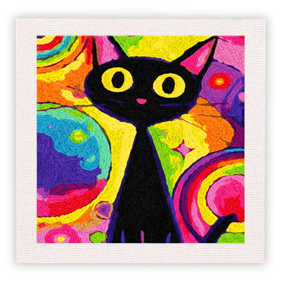 Kit Punch Needle Chat Noir 25x25 cm — photo 17
