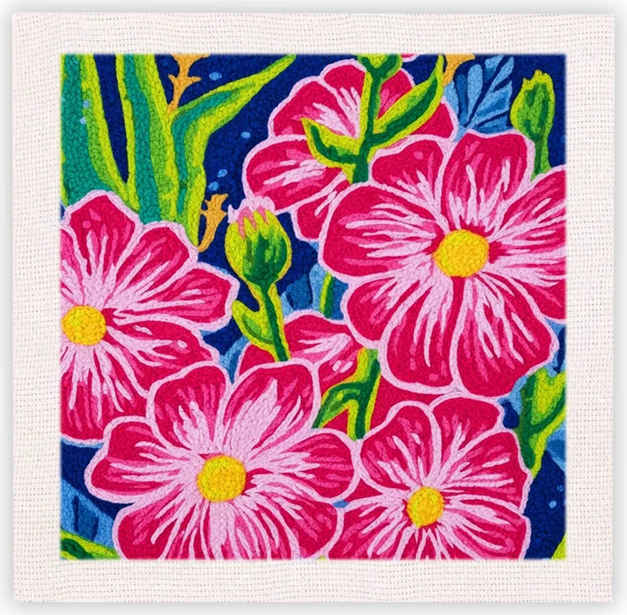 Kit Punch Needle Fleurs avec Cadre — photo 16