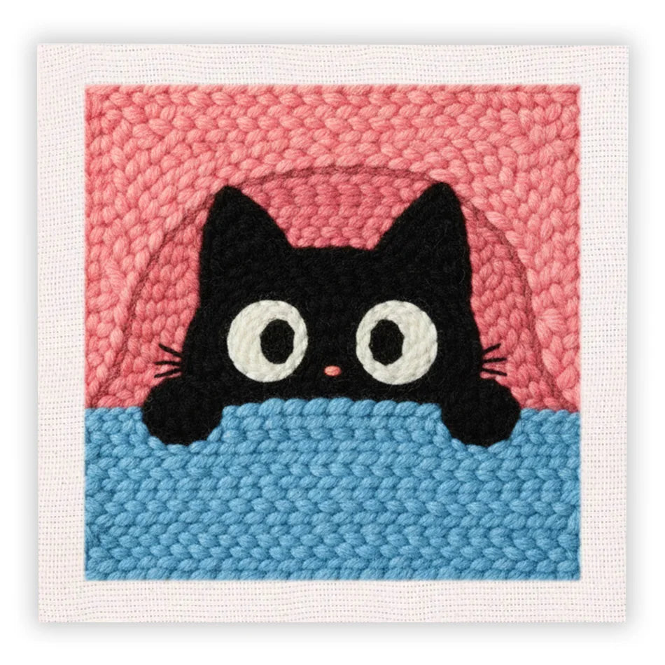 Kit Punch Needle Chat avec Cadre — photo 9