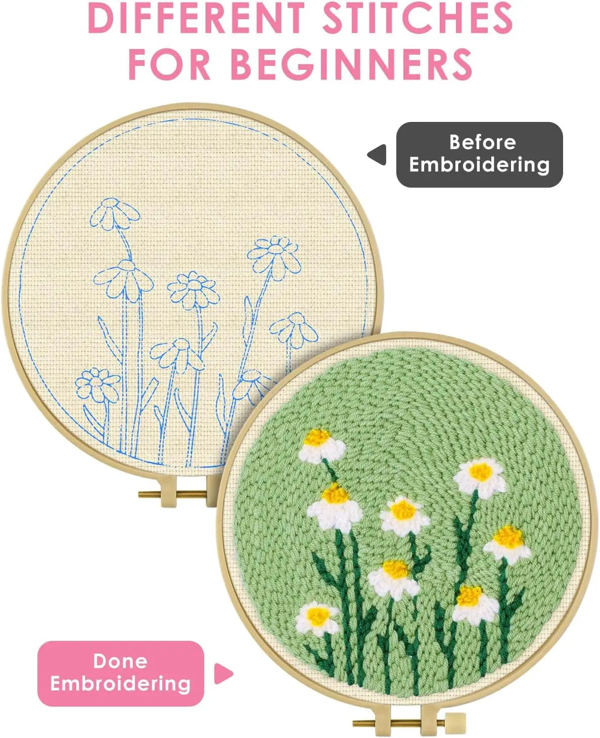 Kit Punch Needle Paysage de Printemps — photo 3