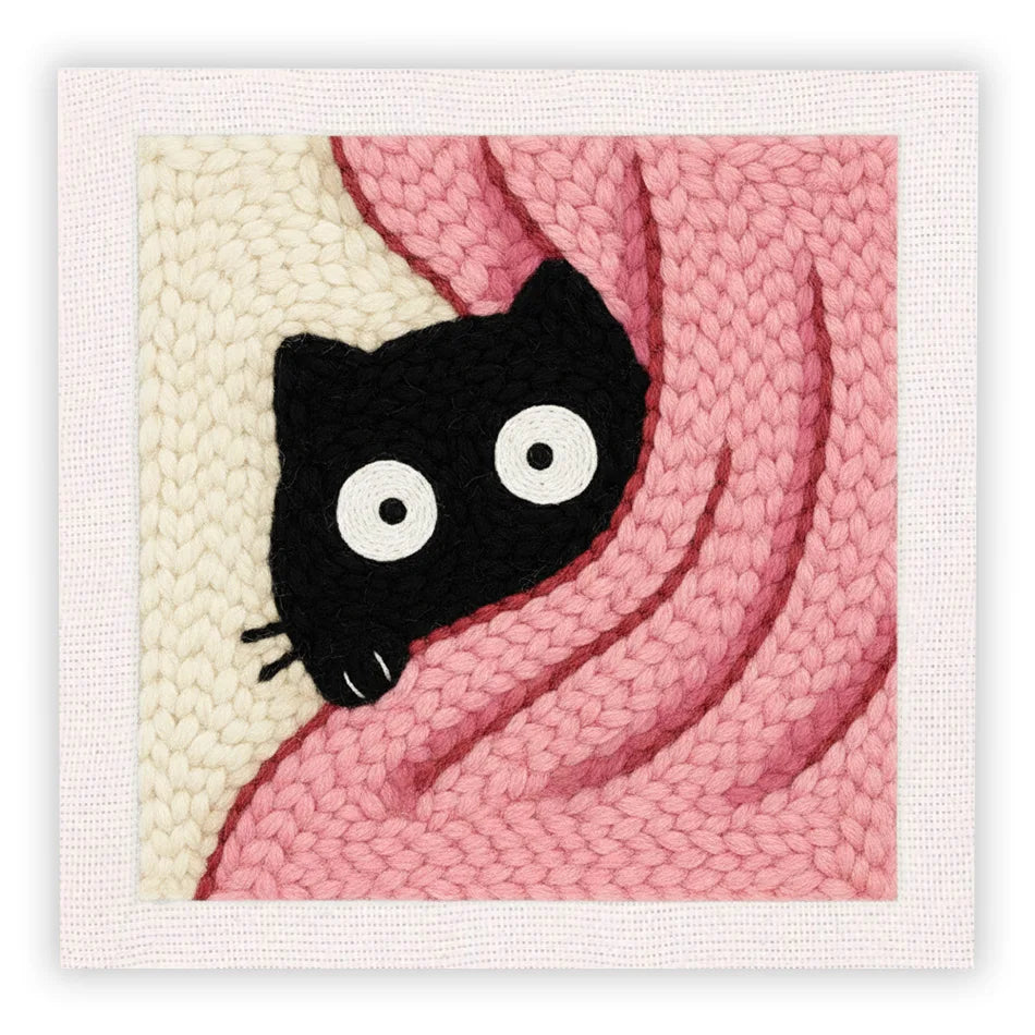 Kit Punch Needle Chat avec Cadre — photo 14