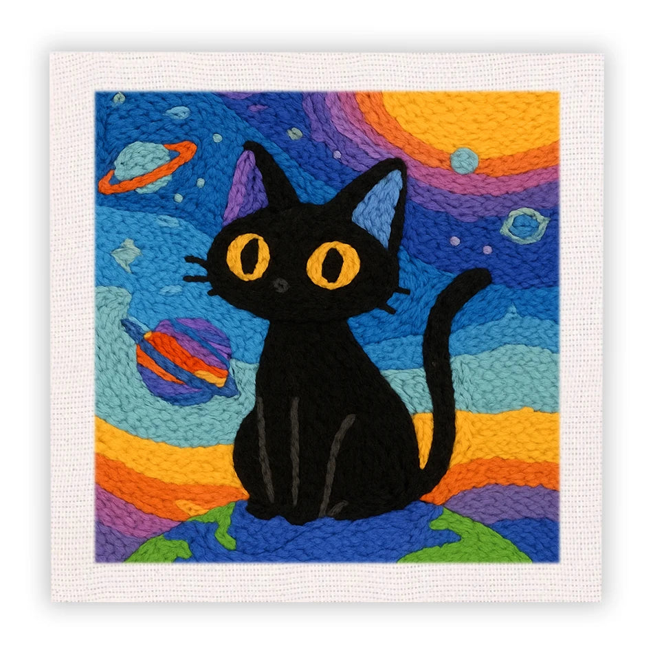 Kit Punch Needle Chat Noir 25x25 cm — photo 9