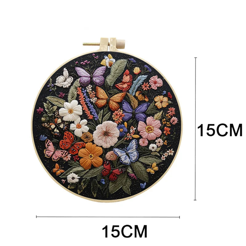 Kit Broderie Fleurs & Oiseau Débutant — photo 3