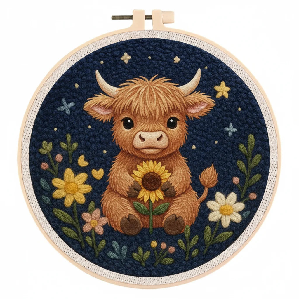 Kit Punch Needle Vache Mignonne — photo 16