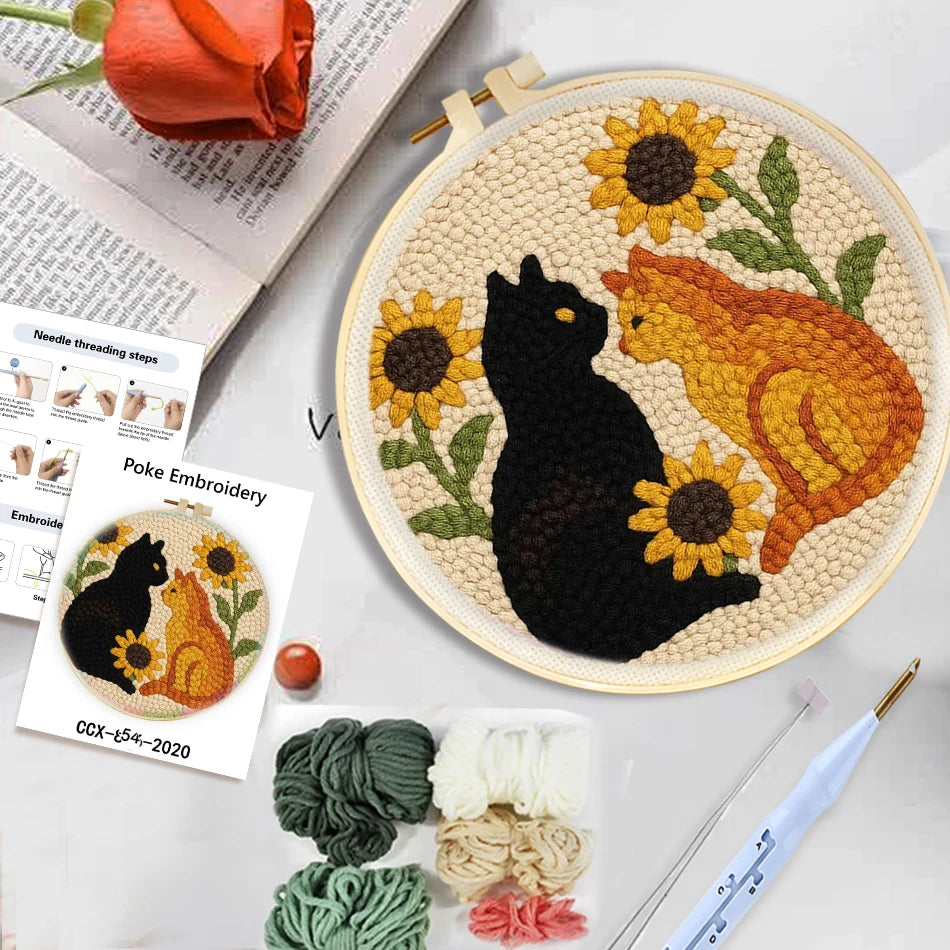 Kit Punch Needle Animaux Cartoon — photo 2