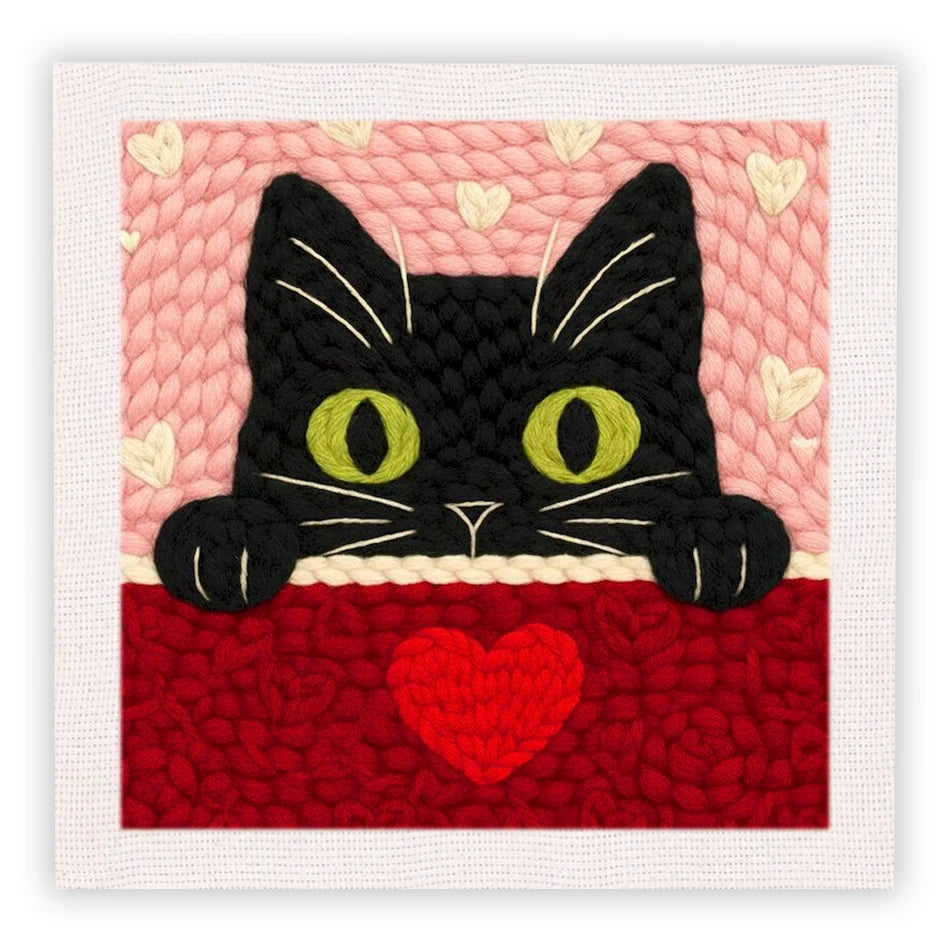 Kit Punch Needle Chat avec Cadre — photo 13