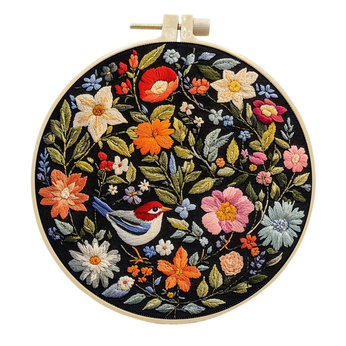 Kit Broderie Fleurs & Oiseau Débutant — photo 5