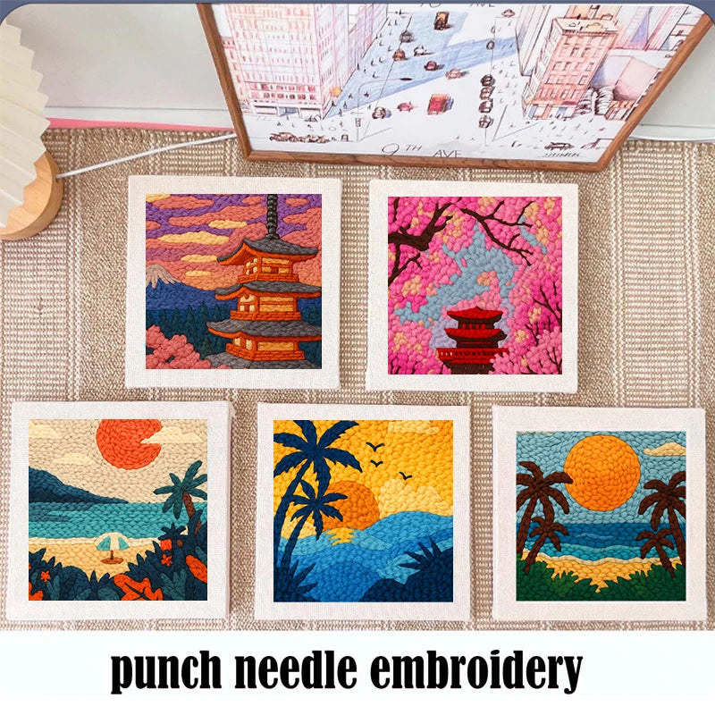 Kit Punch Needle Paysage avec Cadre — photo 8