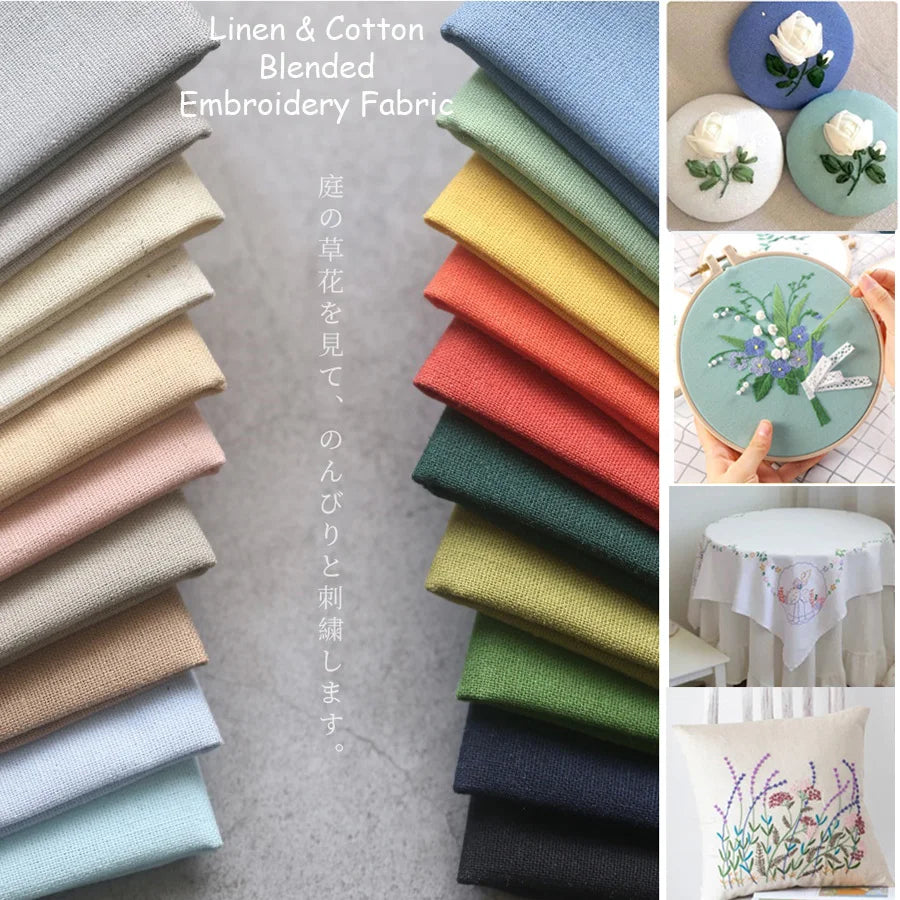 Toile Lin & Coton pour Broderie
