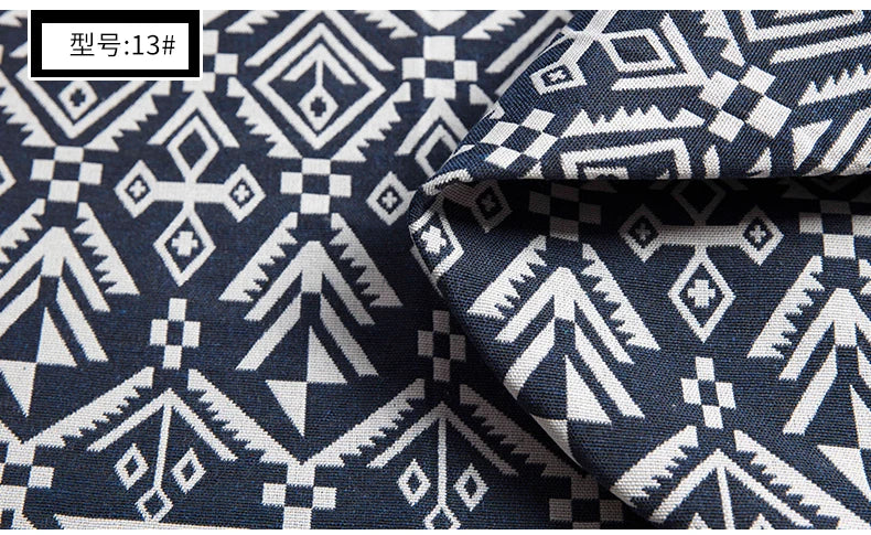 Tissu Lin Coton Ethnique au Mètre — photo 29