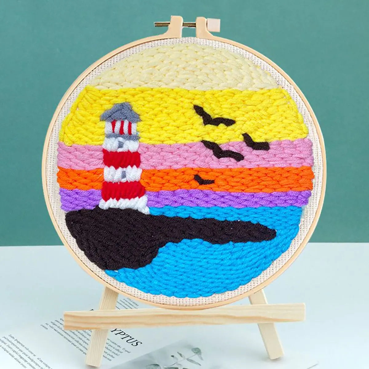 Kit Punch Needle Paysage avec Cadre & Fils — photo 9