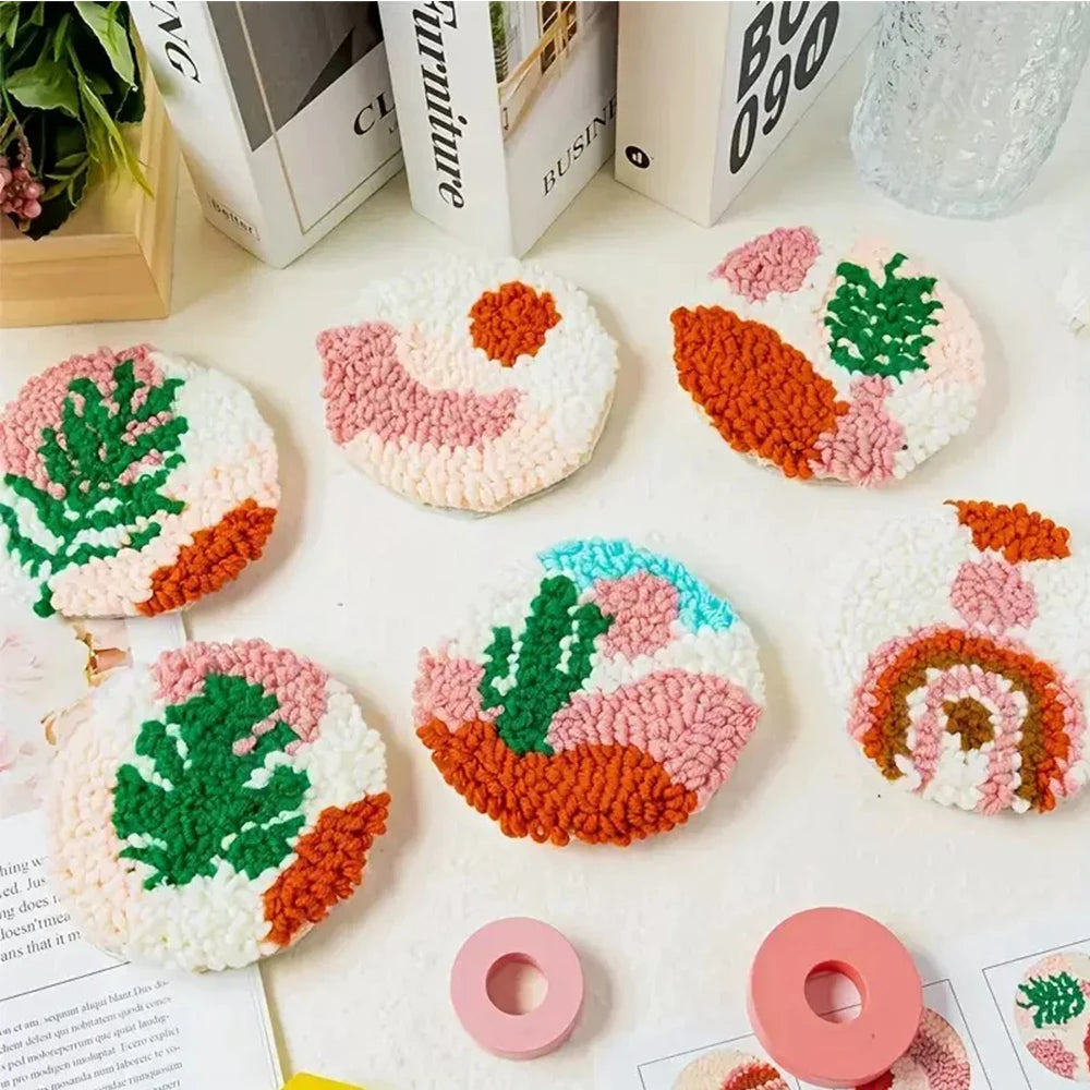 Kit 6 Sous-verres Punch Needle Fruits — photo 8