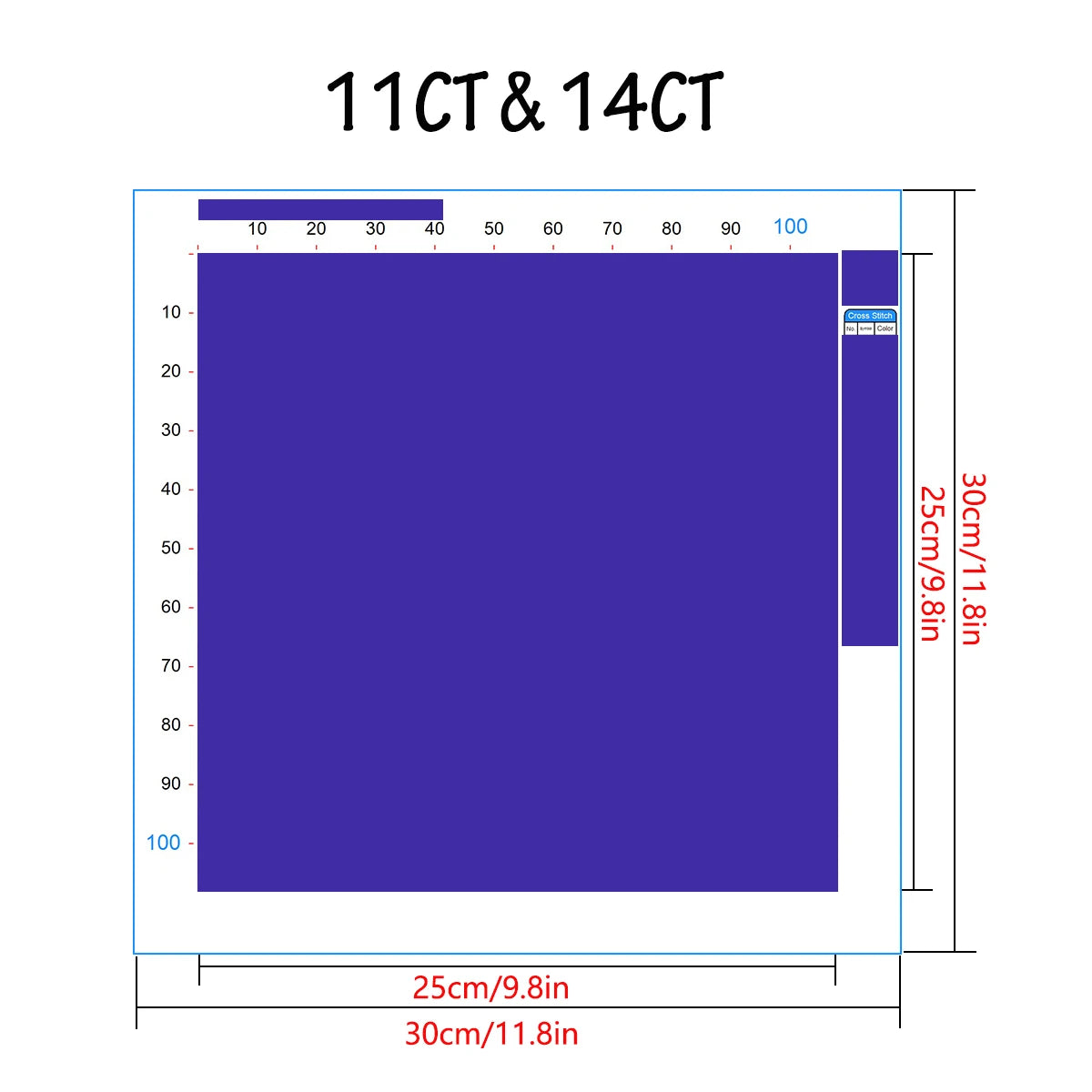 Kit Point de Croix Saint-Valentin 30x30 cm — photo 4