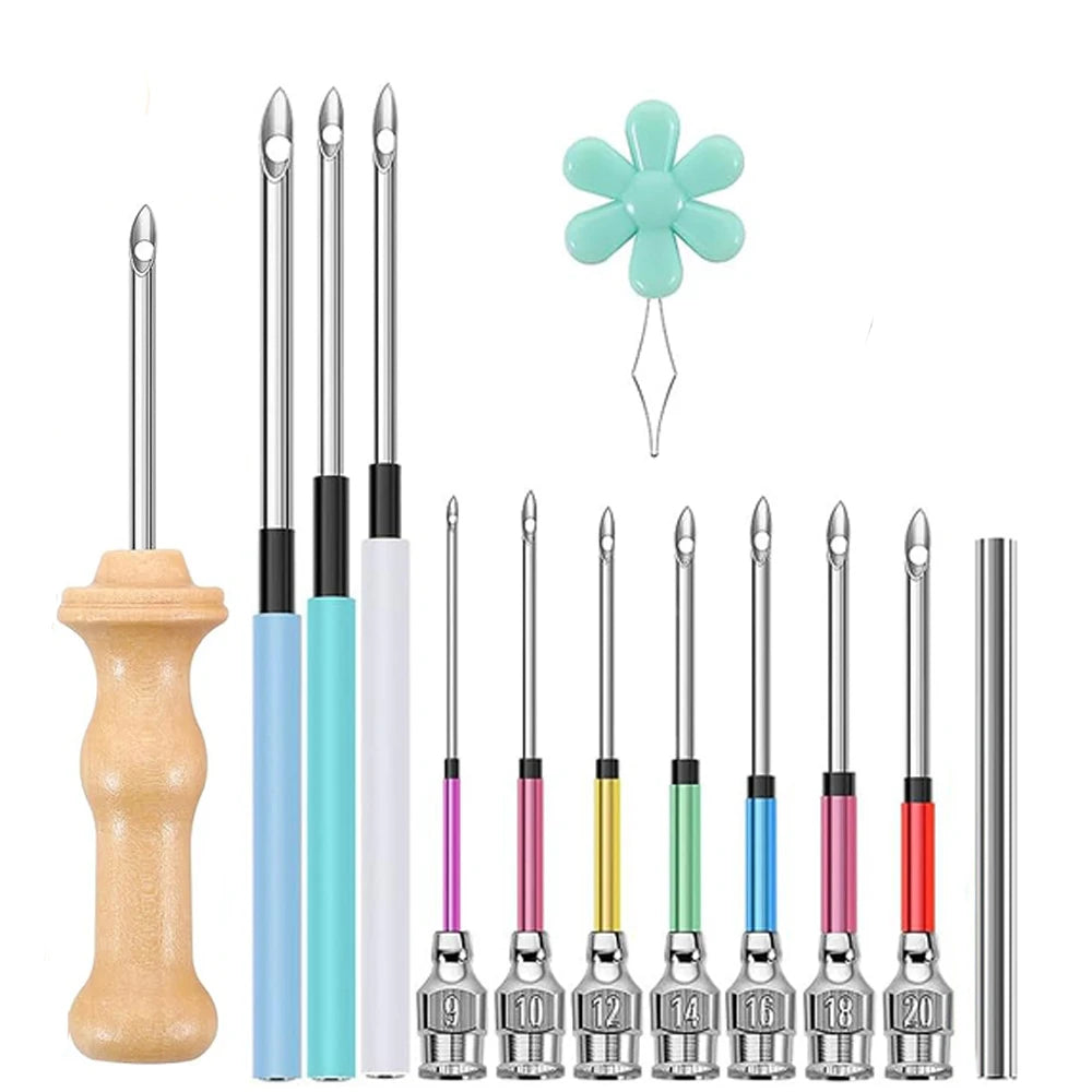 Set 13 Aiguilles Punch Needle Manche Bois — photo 16