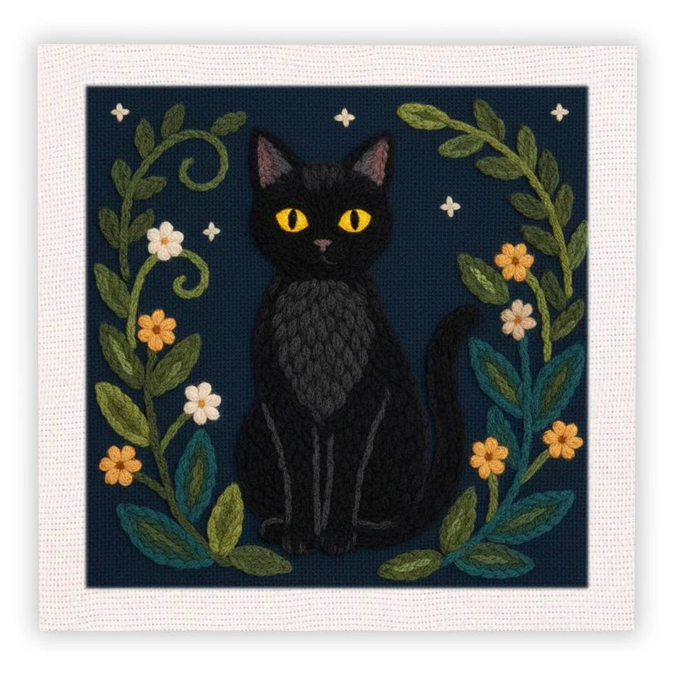 Kit Punch Needle Chat Noir 25x25 cm — photo 10