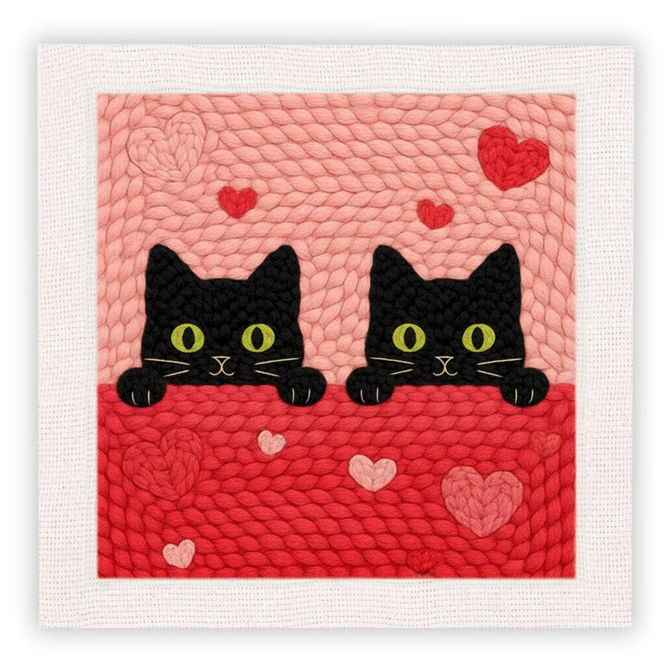 Kit Punch Needle Chat avec Cadre — photo 11