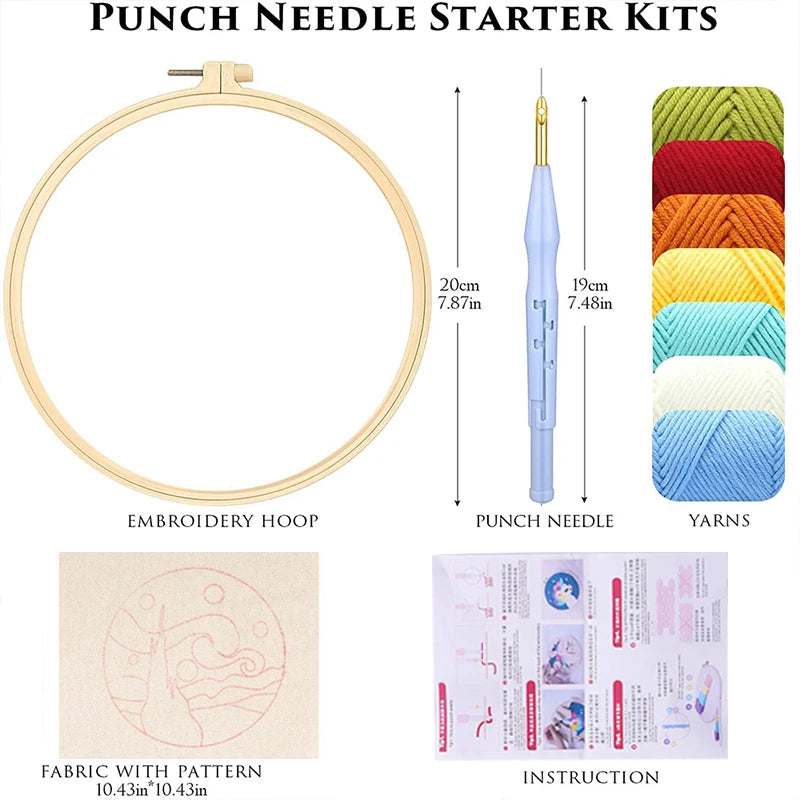 Kit Punch Needle Animaux Cartoon — photo 3