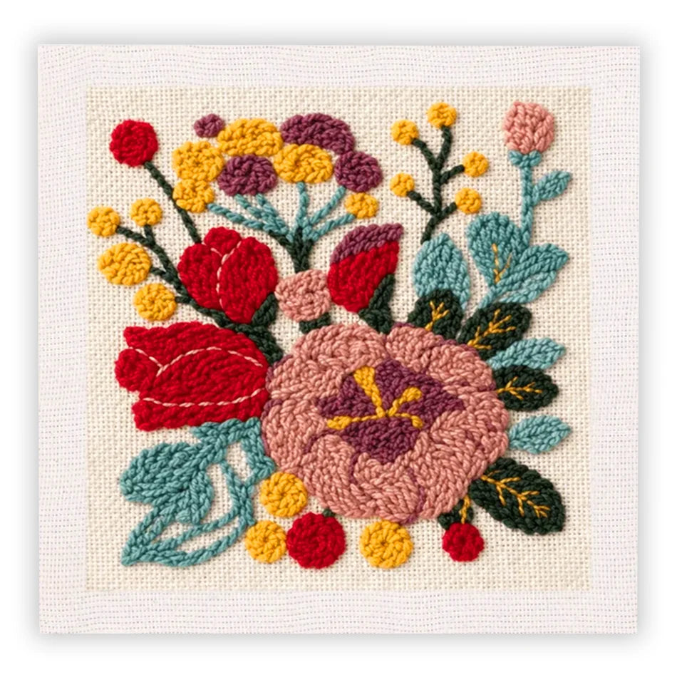 Kit Punch Needle Bouquet Floral — photo 13