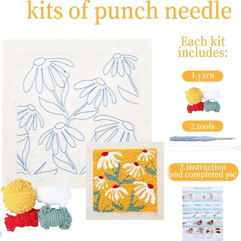 Kit Punch Needle Bouquet Floral — photo 3