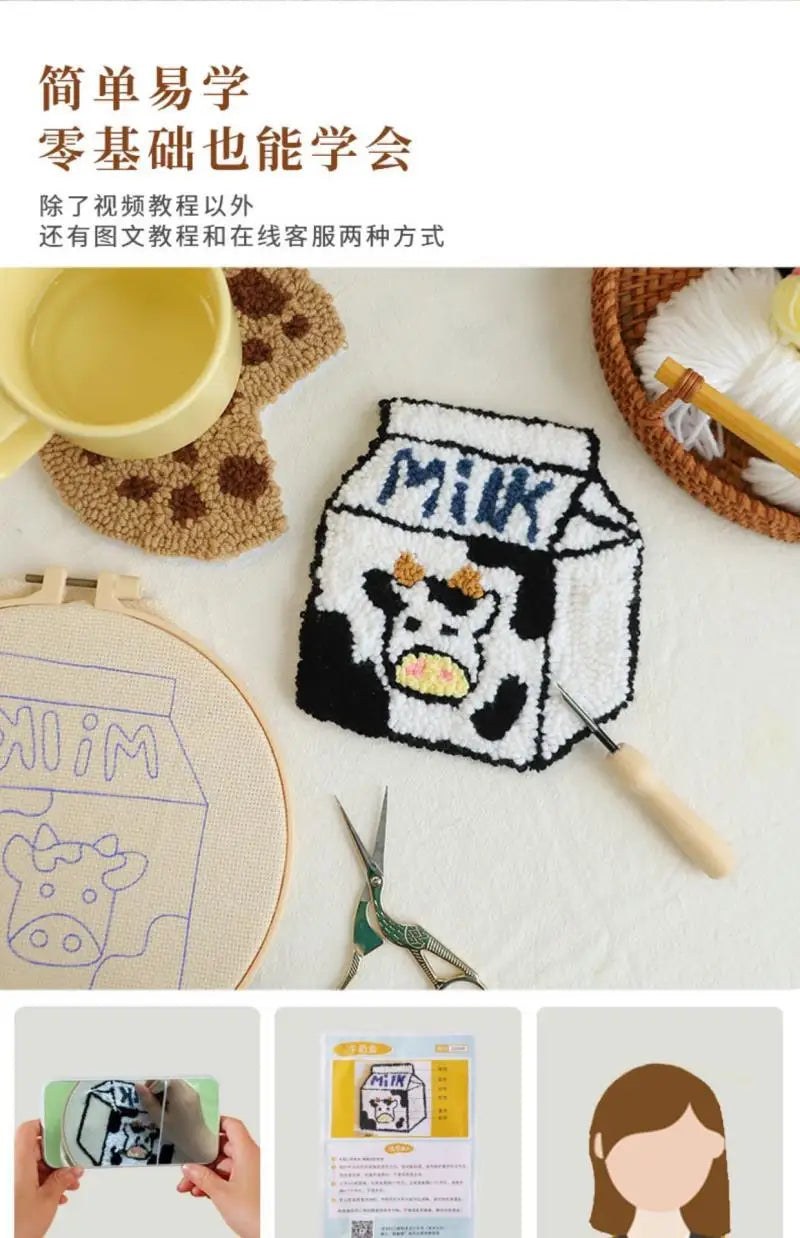 Kit 6 Sous-verres Punch Needle Cosy — photo 9