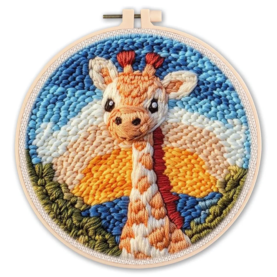 Kit Punch Needle Lapin, Hérisson & Girafe — photo 19