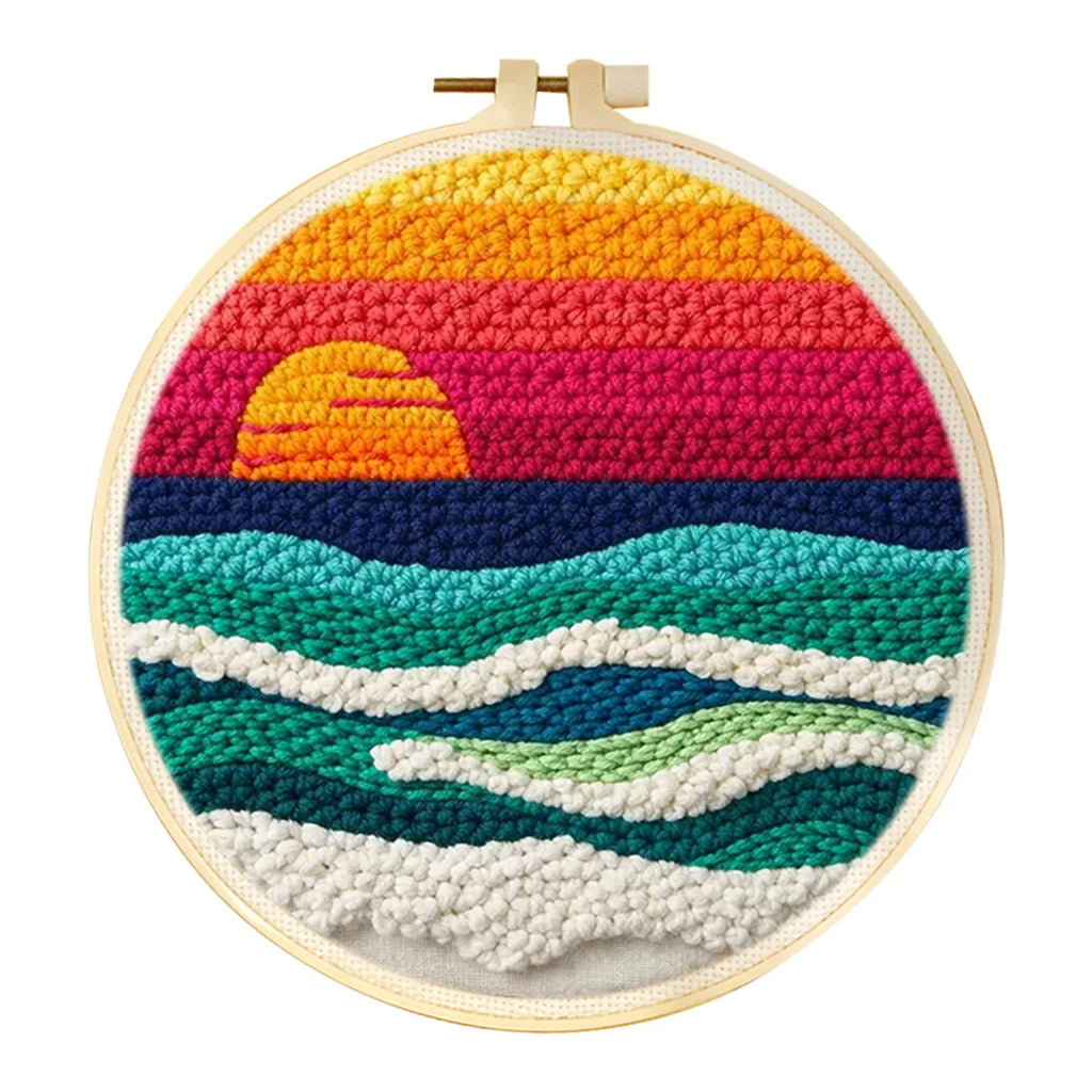 Kit Punch Needle Paysage avec Cadre & Fils — photo 17
