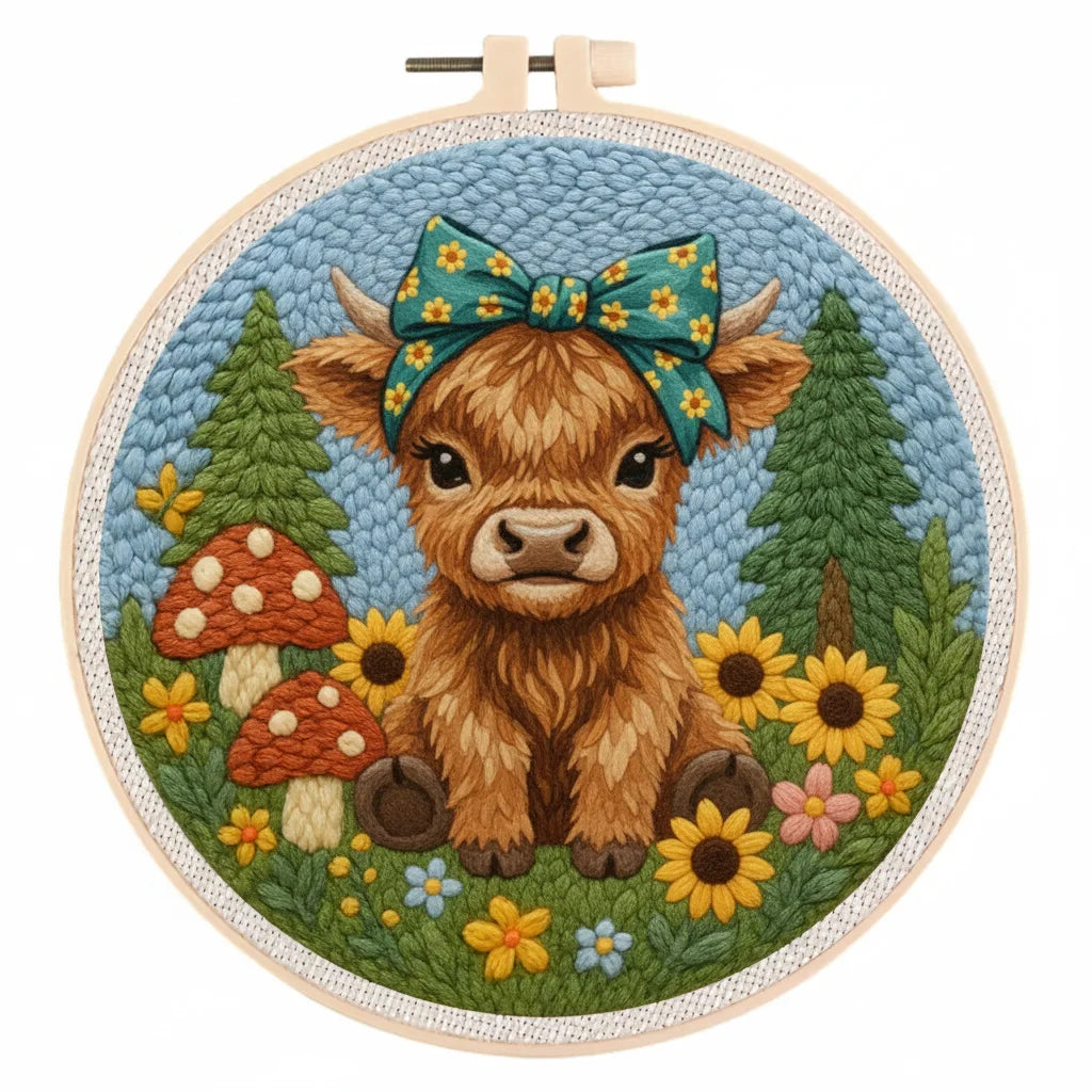 Kit Punch Needle Vache Mignonne — photo 24