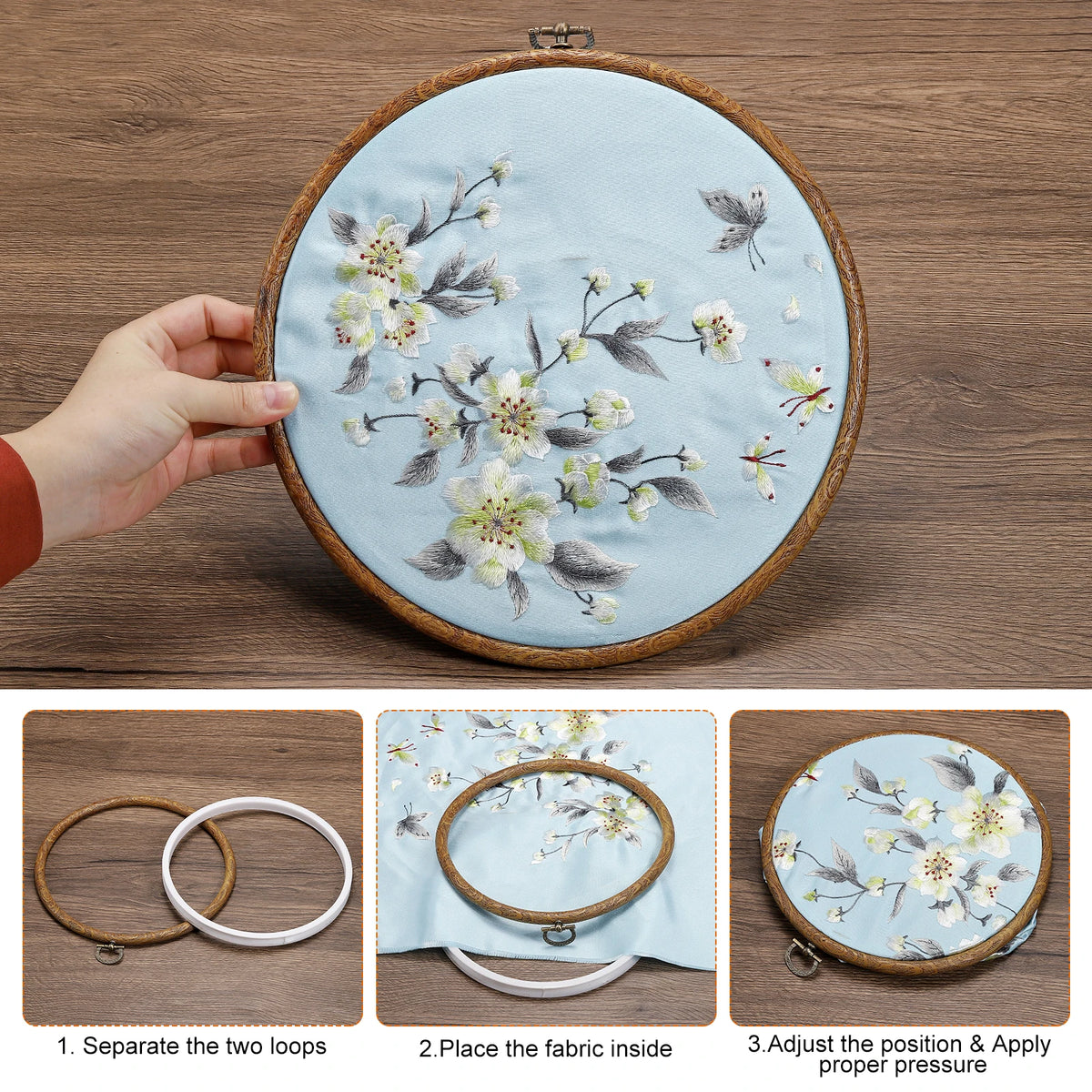 Lot de 4 Tambours de Broderie (4 tailles) — photo 3