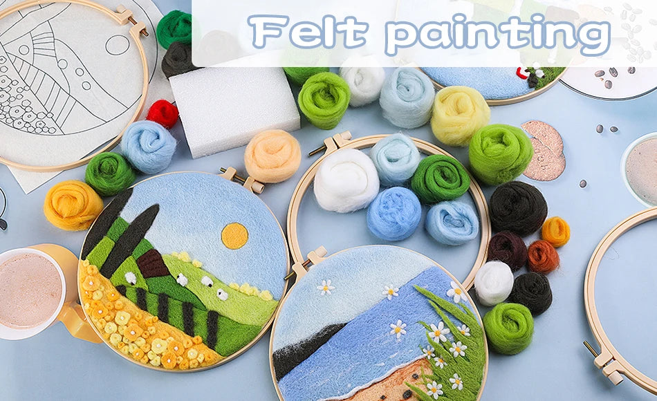 Kit Peinture en Laine avec Cadre — photo 7
