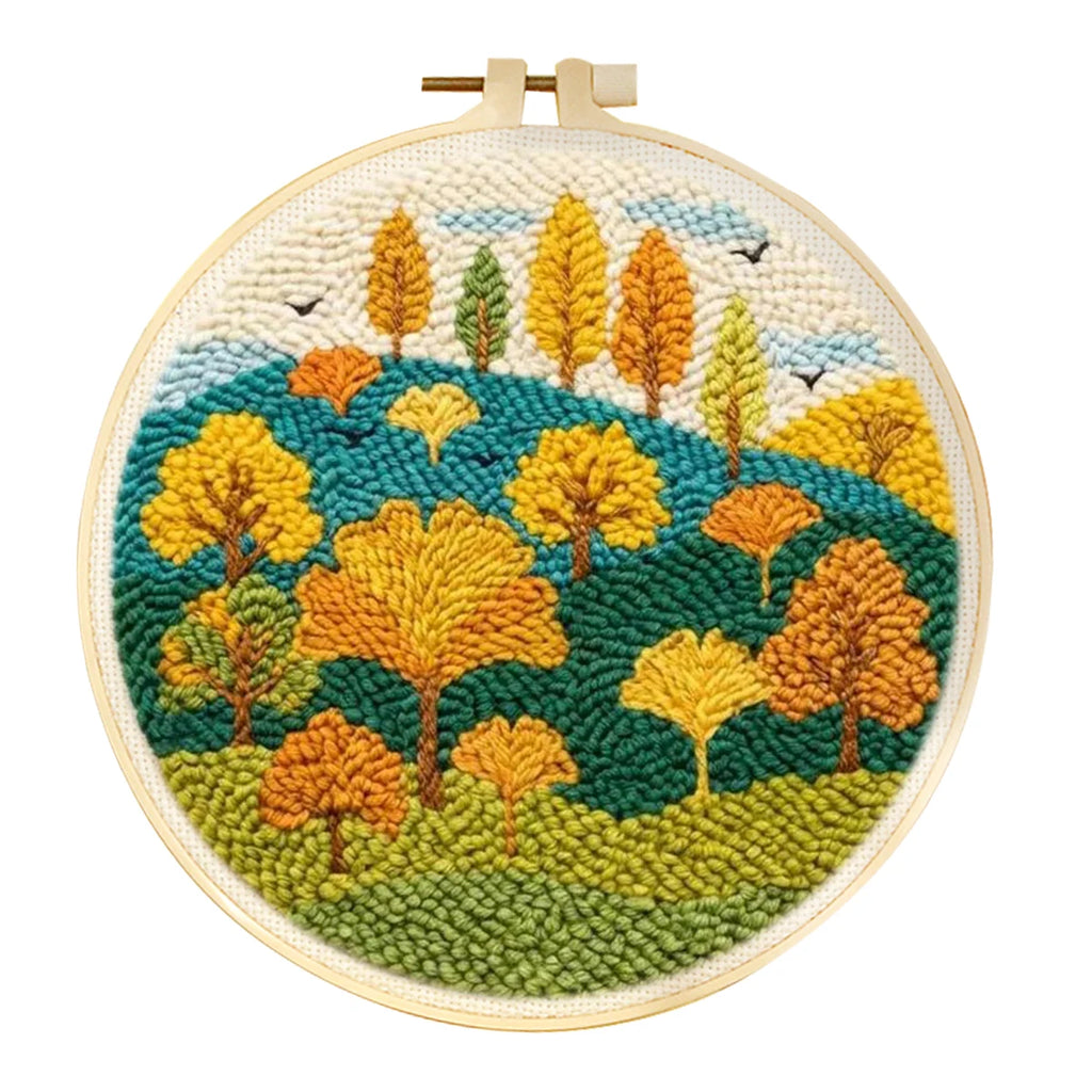Kit Punch Needle Paysage Fleurs 20 cm — photo 16