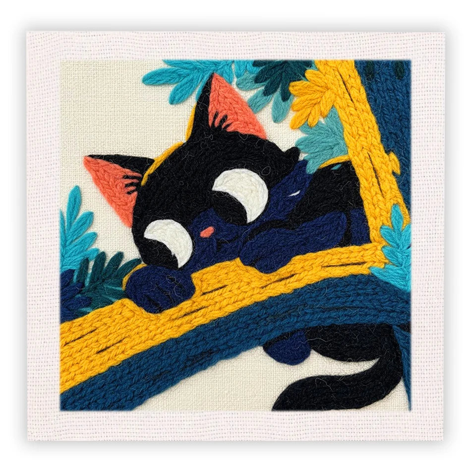 Kit Punch Needle Chat Noir 25x25 cm — photo 11