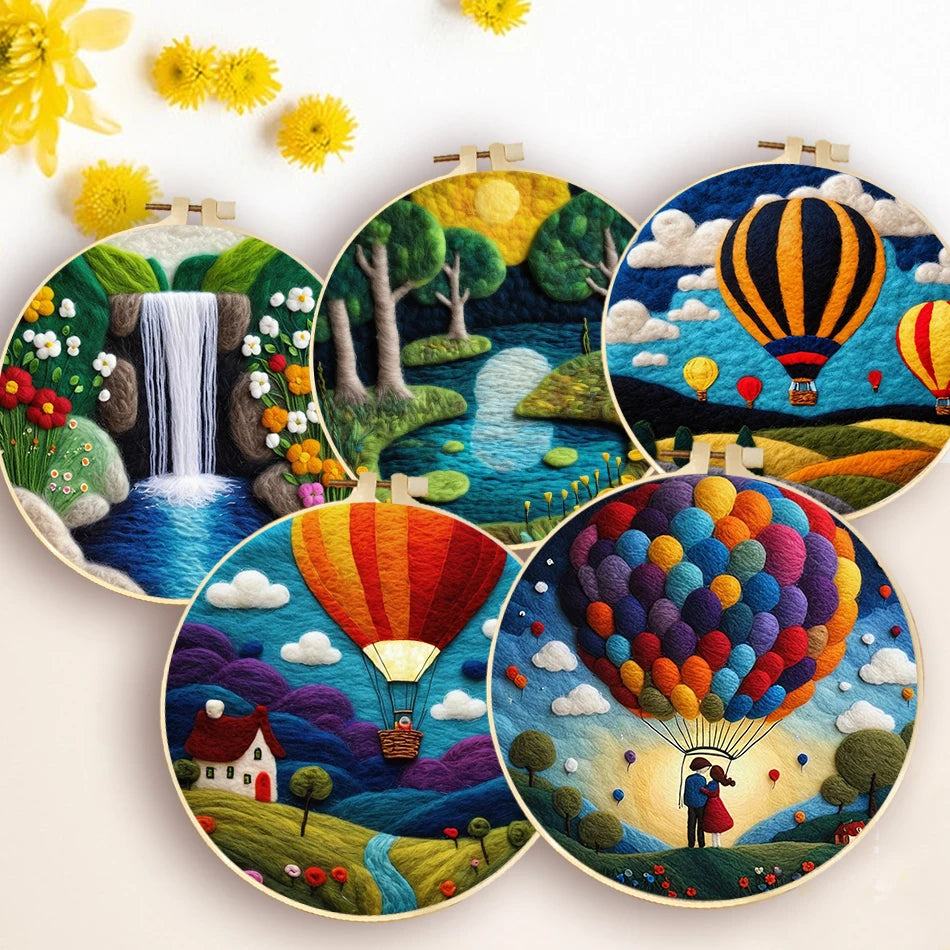 Kit Peinture en Laine avec Cadre